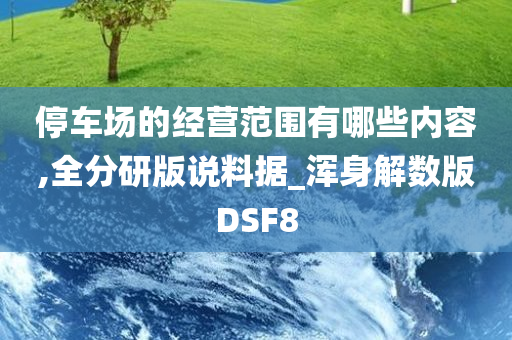 停车场的经营范围有哪些内容,全分研版说料据_浑身解数版DSF8