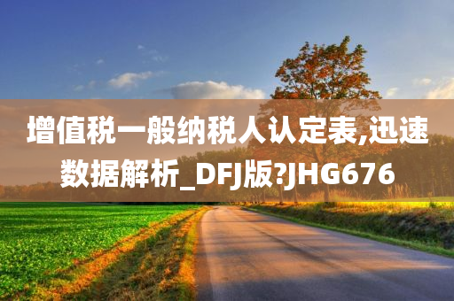 增值税一般纳税人认定表,迅速数据解析_DFJ版?JHG676