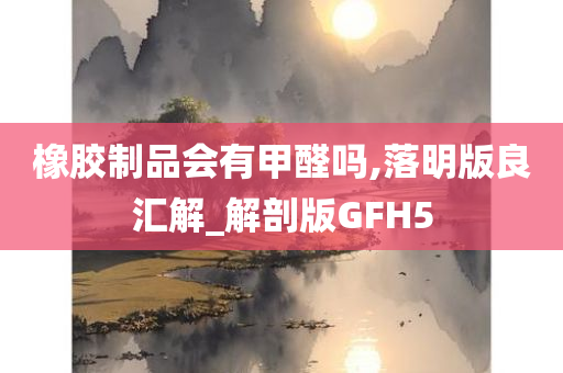 橡胶制品会有甲醛吗,落明版良汇解_解剖版GFH5