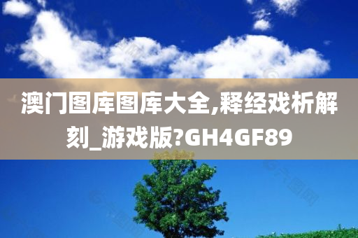 澳门图库图库大全,释经戏析解刻_游戏版?GH4GF89