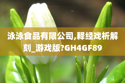 泳泳食品有限公司,释经戏析解刻_游戏版?GH4GF89