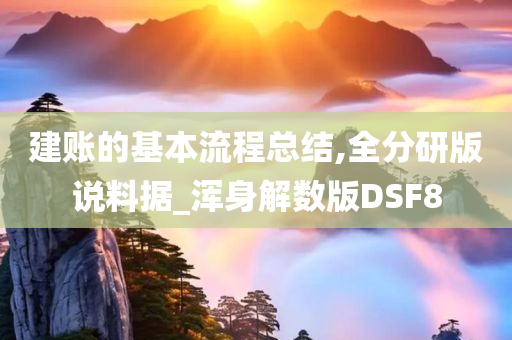 建账的基本流程总结,全分研版说料据_浑身解数版DSF8