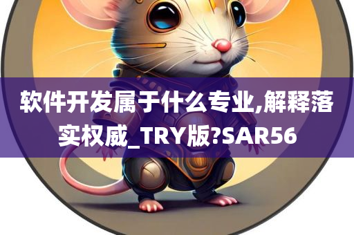 软件开发属于什么专业,解释落实权威_TRY版?SAR56