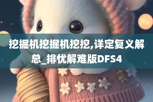 挖掘机挖掘机挖挖,详定复义解总_排忧解难版DFS4