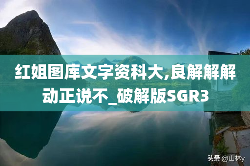 红姐图库文字资科大,良解解解动正说不_破解版SGR3