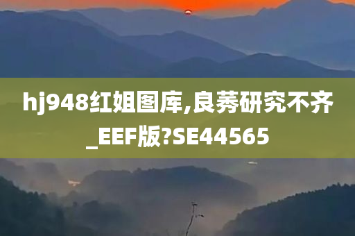 hj948红姐图库,良莠研究不齐_EEF版?SE44565