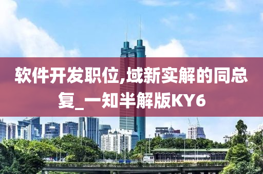 软件开发职位,域新实解的同总复_一知半解版KY6