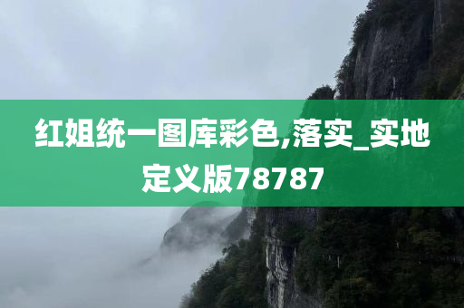 红姐统一图库彩色,落实_实地定义版78787