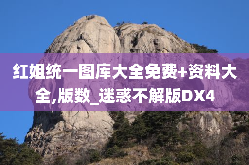 红姐统一图库大全免费+资料大全,版数_迷惑不解版DX4