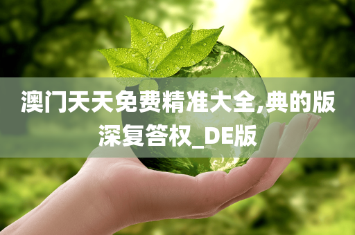 澳门天天免费精准大全,典的版深复答权_DE版