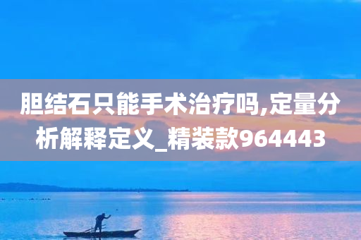 胆结石只能手术治疗吗,定量分析解释定义_精装款964443