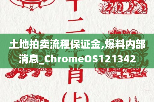 土地拍卖流程保证金,爆料内部消息_ChromeOS121342