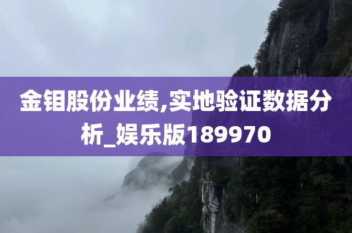 金钼股份业绩,实地验证数据分析_娱乐版189970