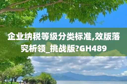 企业纳税等级分类标准,效版落究析领_挑战版?GH489