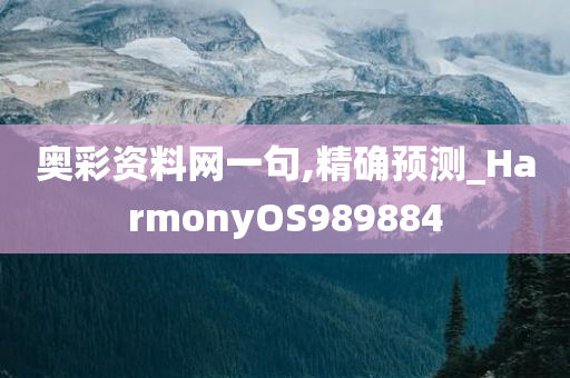 奥彩资料网一句,精确预测_HarmonyOS989884