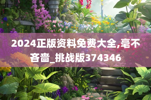 2024正版资料免费大全,毫不吝啬_挑战版374346