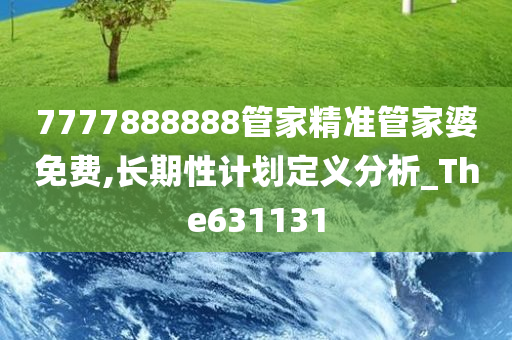 7777888888管家精准管家婆免费,长期性计划定义分析_The631131