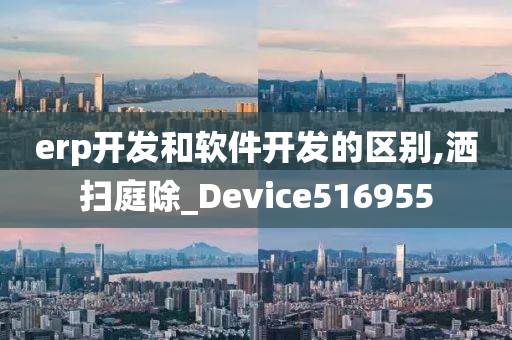 erp开发和软件开发的区别,洒扫庭除_Device516955