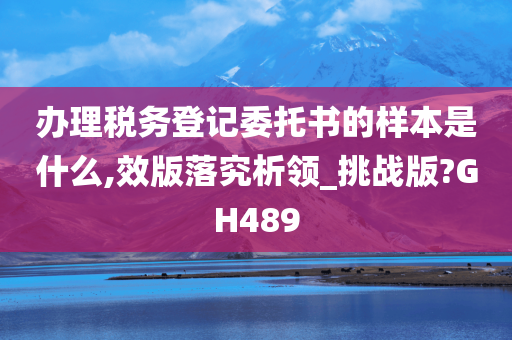 办理税务登记委托书的样本是什么,效版落究析领_挑战版?GH489