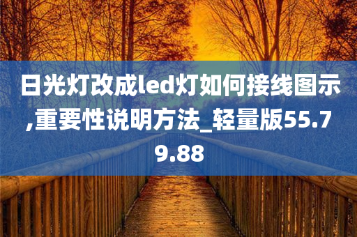 日光灯改成led灯如何接线图示,重要性说明方法_轻量版55.79.88