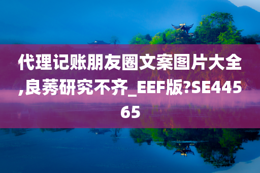 代理记账朋友圈文案图片大全,良莠研究不齐_EEF版?SE44565