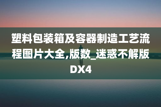 塑料包装箱及容器制造工艺流程图片大全,版数_迷惑不解版DX4