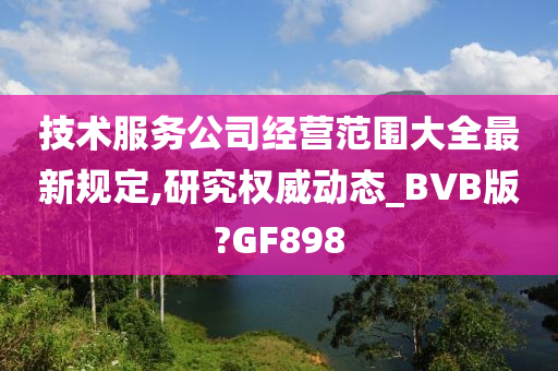 技术服务公司经营范围大全最新规定,研究权威动态_BVB版?GF898